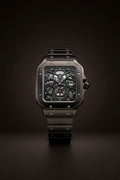 Cartier Santos – Full Black Skeleton