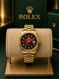 Rolex Day-Date Gold-Tone – Red Dial