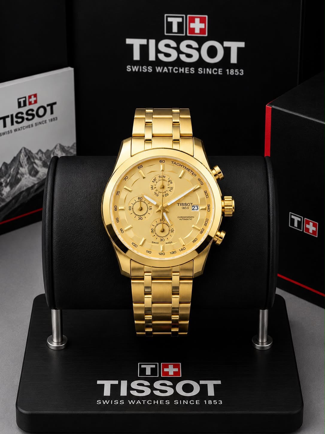 Tissot Couturier Chronograph Full Gold